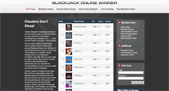 Desktop Screenshot of blackjackonlinewinner.com